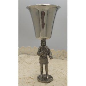 Vintage ASL Pewter Robin Hood Figural Chalice